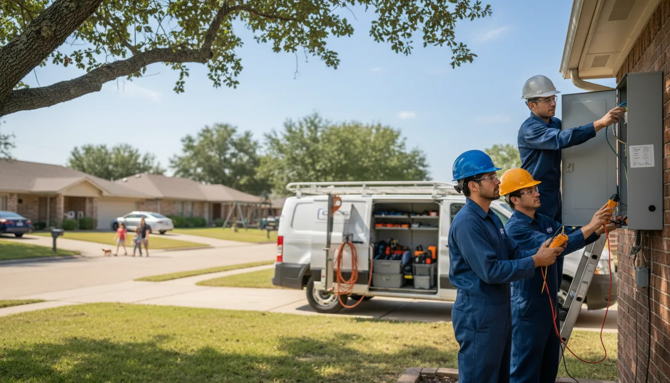Certified electrician providing emergency electrical services in Wrightstown, WI